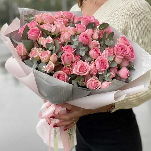 Pink Roses - Floral Fresh Bouquet