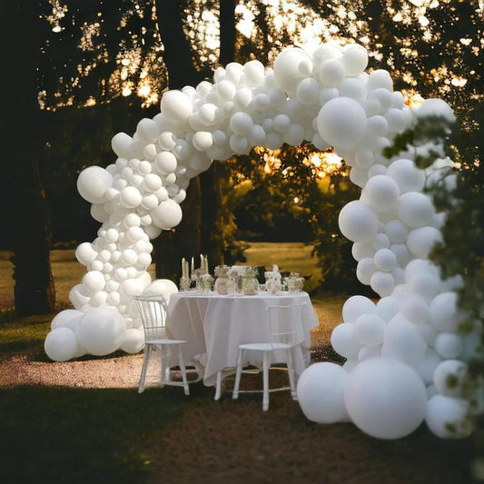 Arch Organic Arrangement Garland Balloon White - Perfect for special occasion
