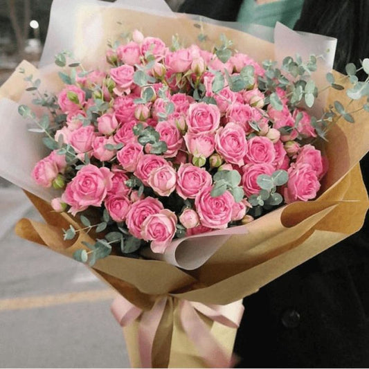 Pink Roses - Floral Fresh Bouquet