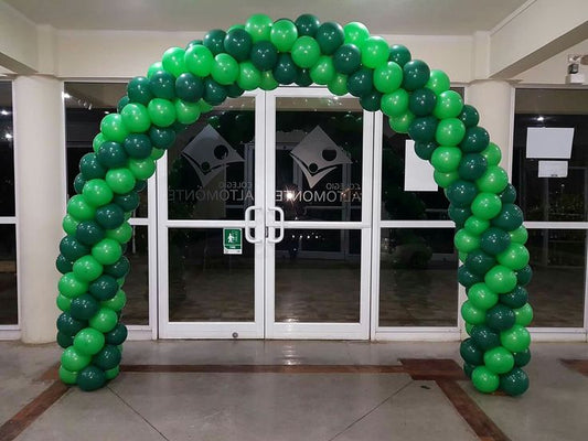 Balloon Arch Different Shade of Green Spiral Arrangement - Corporate Event, Grand Opening, Company Event Perfect for special occasion!
