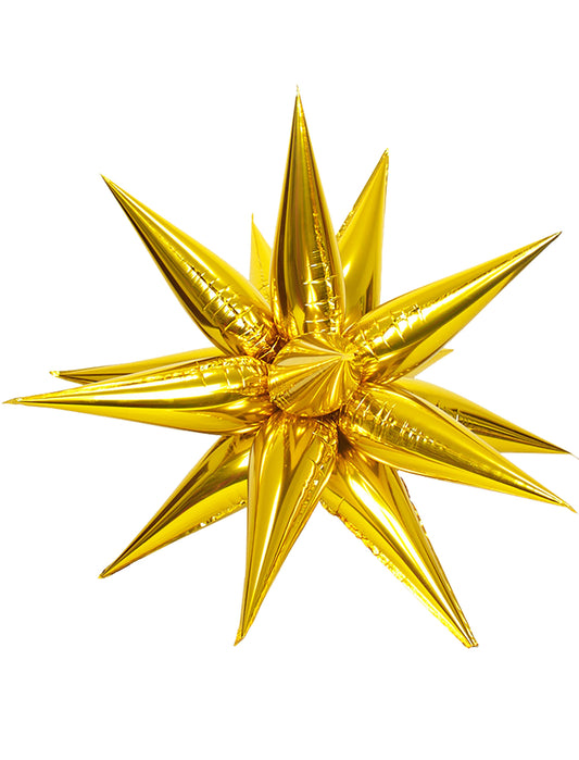 Star Foil Balloons Happy Birthday Balloon Kids Birthday with Helium Balloon Bouquet Gold