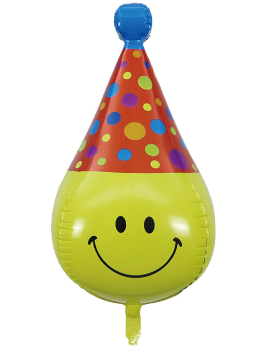 Smiley Face Balloons Happy Birthday Balloon Kids Birthday Helium Balloon Bouquet Yellow Blue