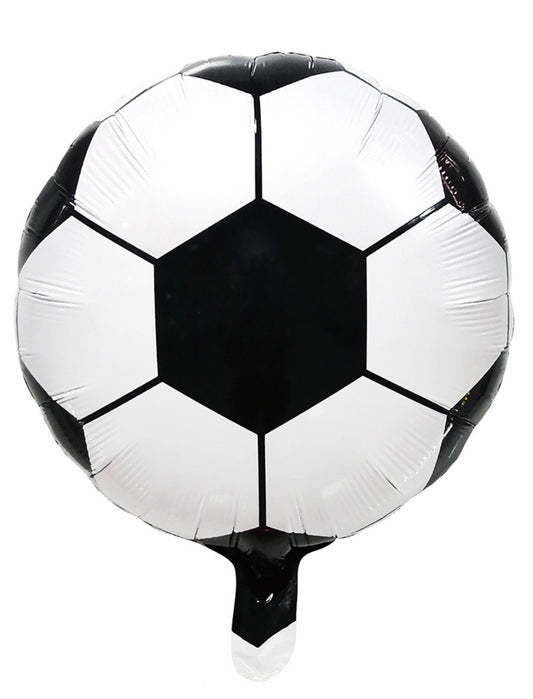 Football Soccer Sports Theme Balloon Happy Birthday Balloon Kids Birthday with Helium Balloon Bouquet White Black