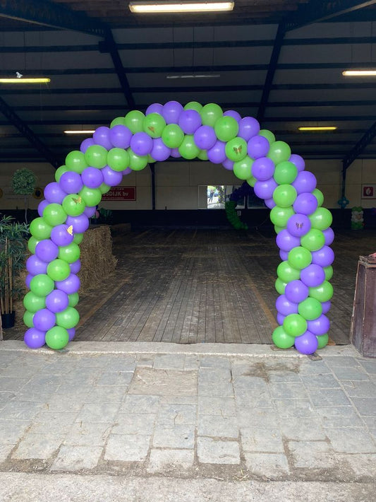 Balloon Arch Green and Green Spiral Arrangement - Corporate Event, Grand Opening, Company Event Perfect for special occasion!