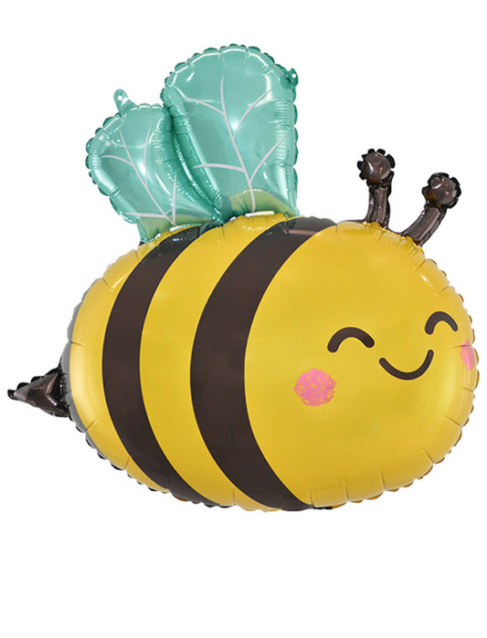 Honey Bee Kids Birthday Jungle Balloon Helium Balloon Bouquet Yellow