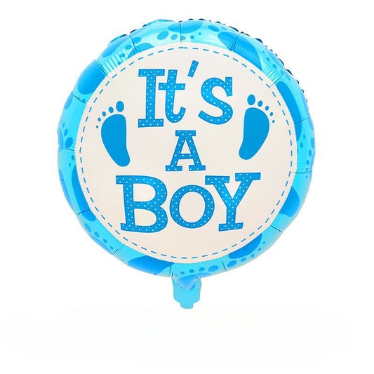 “It’s a boy” Circle Foil Blue Balloon - Perfect for Gender Reveal celebration