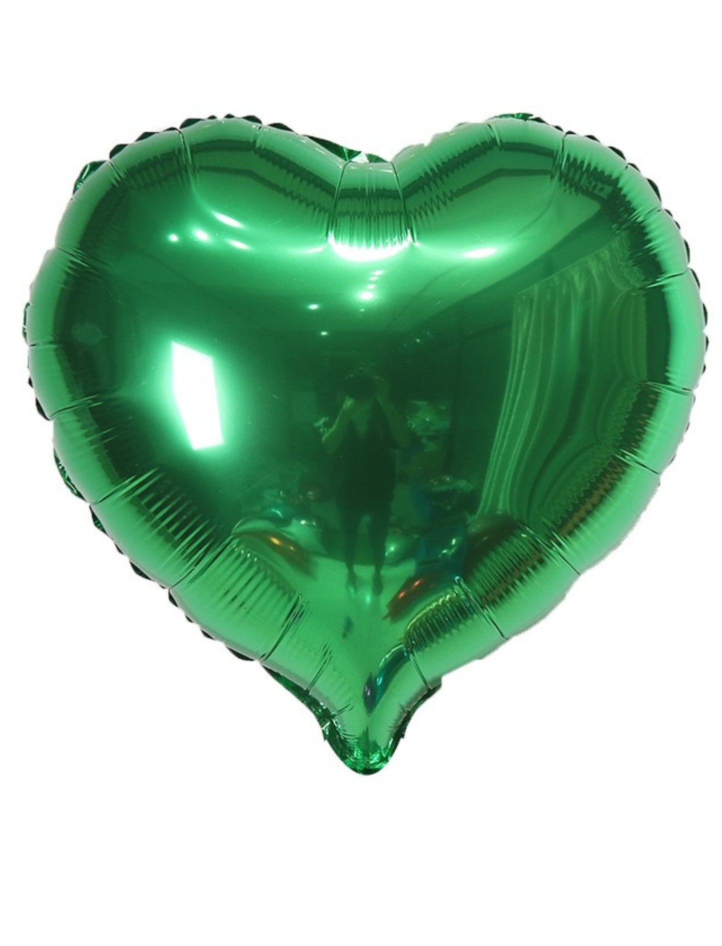 Heart Valentine's Day Anniversary Thank You Helium Balloon Bouquet Green