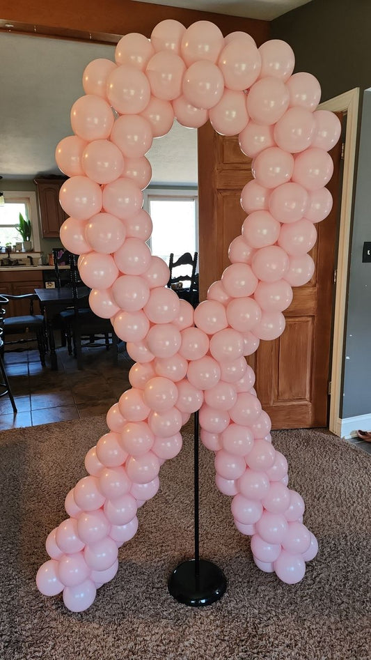 Pillar/Column/Tower Pink Balloons Designed Bow - Customizable Design