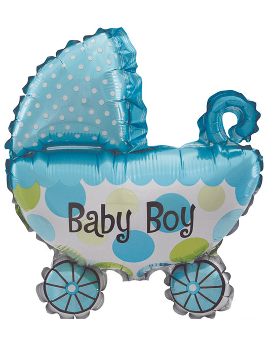 Baby Boy New Baby Helium Balloon Bouquet Blue