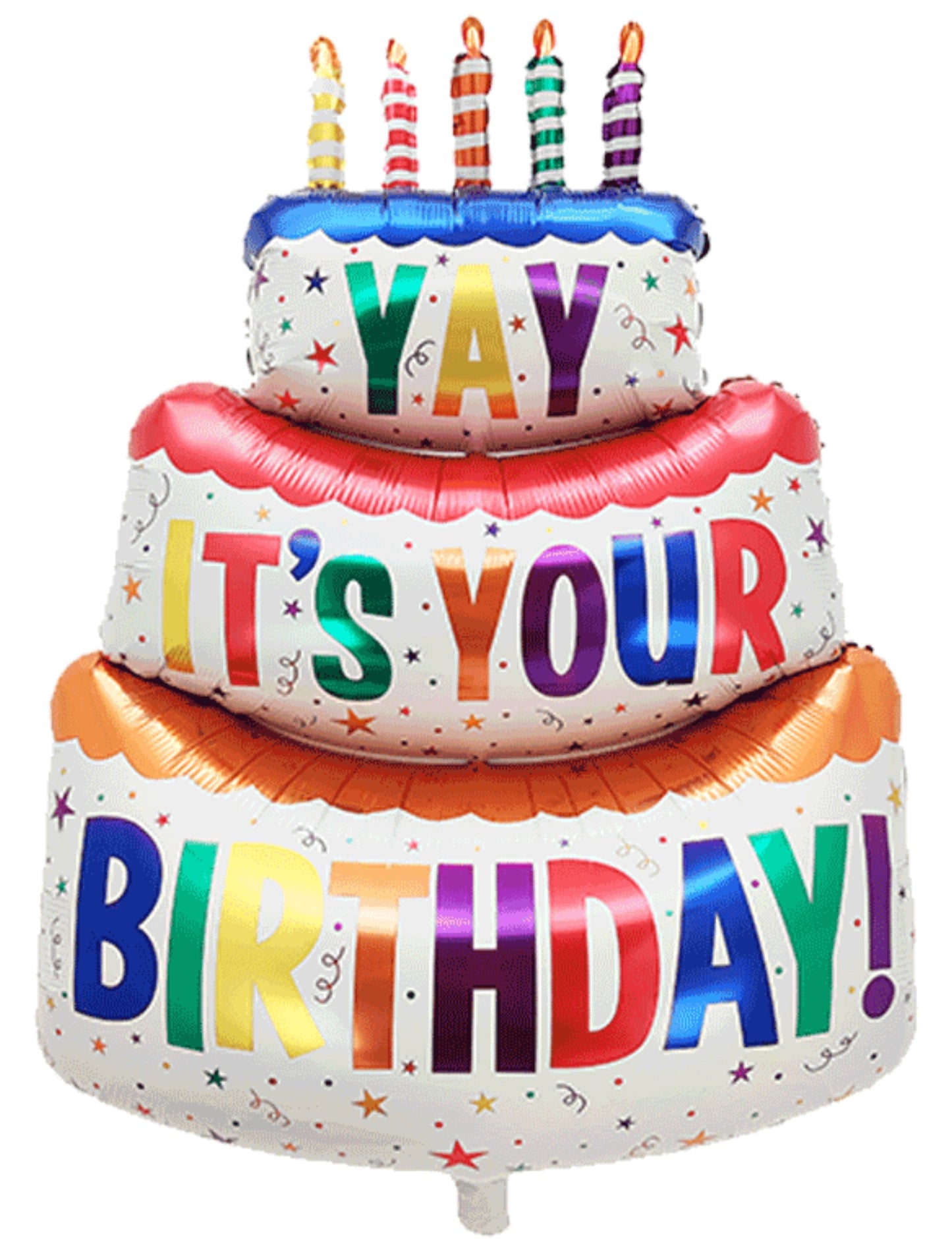 Yay It's Your Birthday Cake Kids Birthday Helium Balloon Bouquet