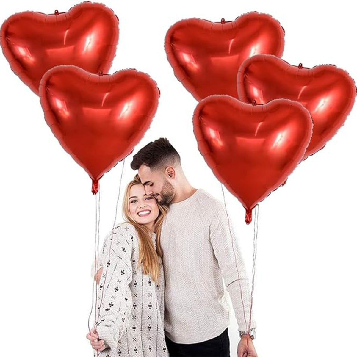 32-Inch Red Heart Balloon with Helium – Perfect for Anniversaries, Valentine’s Day, and Special Occasions