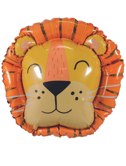 Wild Lion Head Happy Birthday Balloon Kids Birthday Animal Balloon Jungle Theme Helium Balloon Bouquet