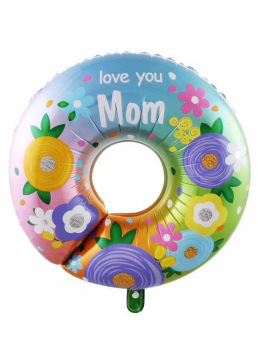 Mother's Day Best Mom Blue ‘Love You Mom’ Helium Balloon