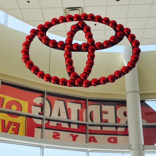 Balloon Personalised Costomized Red Orbs Logo Arrangement Pillar/Column/Tower - Corporate Event, Grand Opening, Company Event Perfect for special occasion!