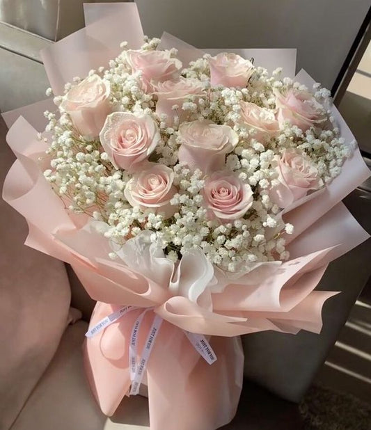 Pink Roses - Floral Fresh Bouquet