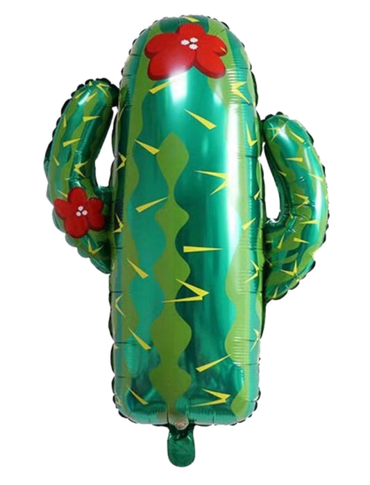 Cactus Fiesta Kids Birthday Helium Balloon Bouquet Green Red