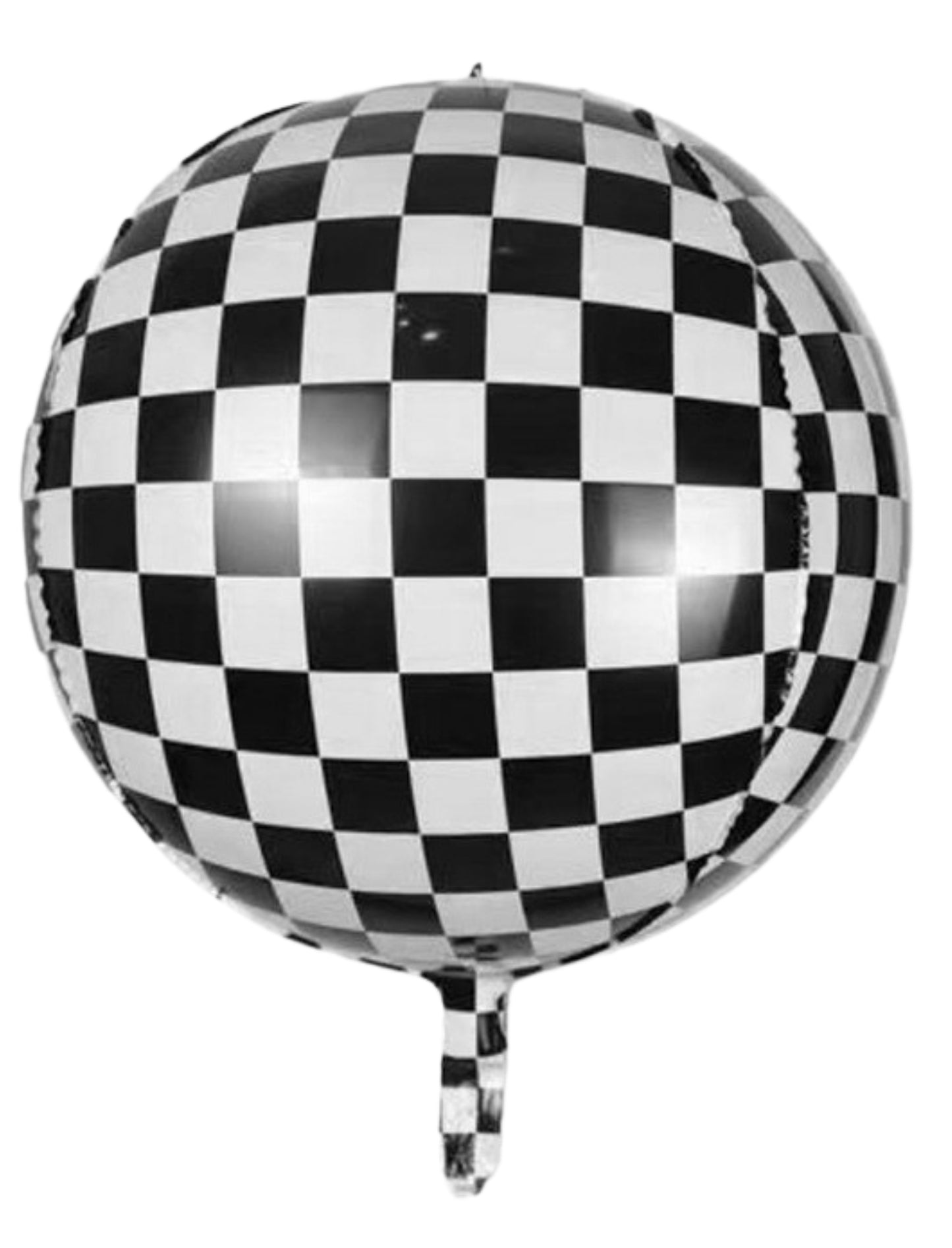 F1 Racing Black And White Dot Kids Birthday Helium Balloon Bouquet