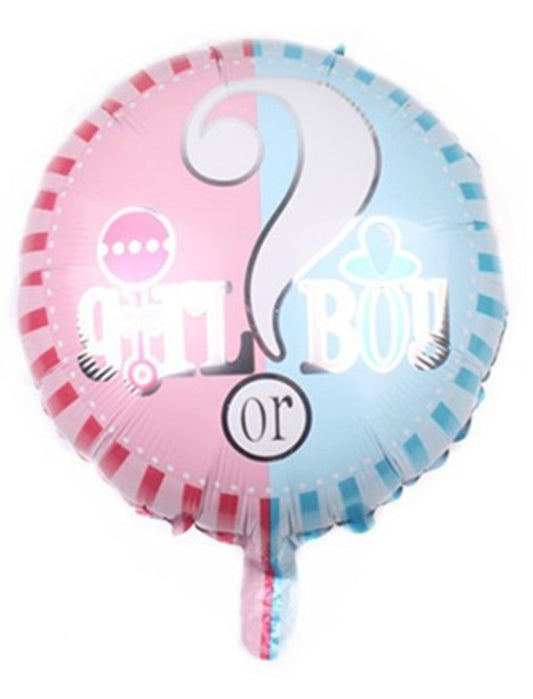 Girl Or Boy Gender Reveal Baby Shower Helium Balloon Bouquet Blue Pink