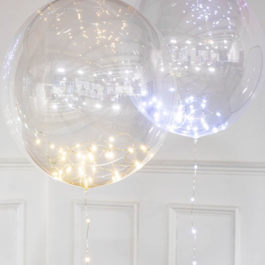 Helium Clear LED Light-Up Balloons