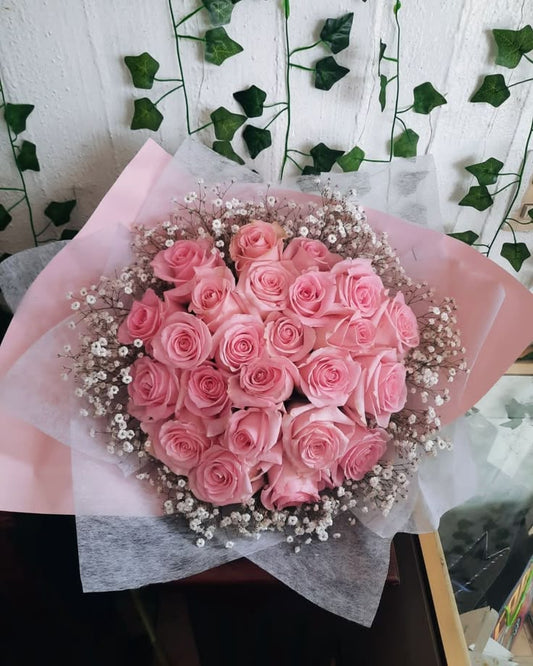 Pink Roses - Floral Fresh Bouquet