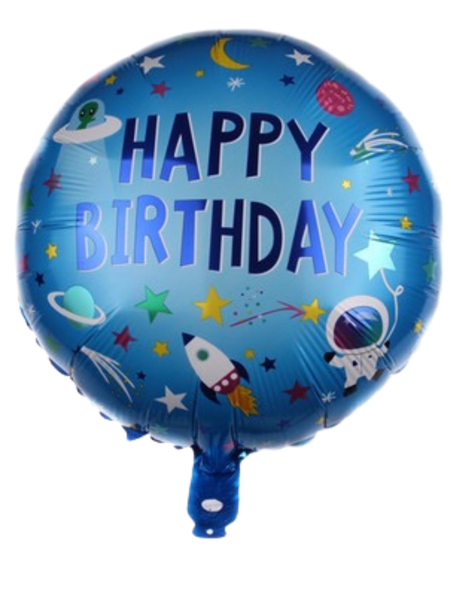 Astronaut Happy Birthday Helium Balloon Bouquet Blue