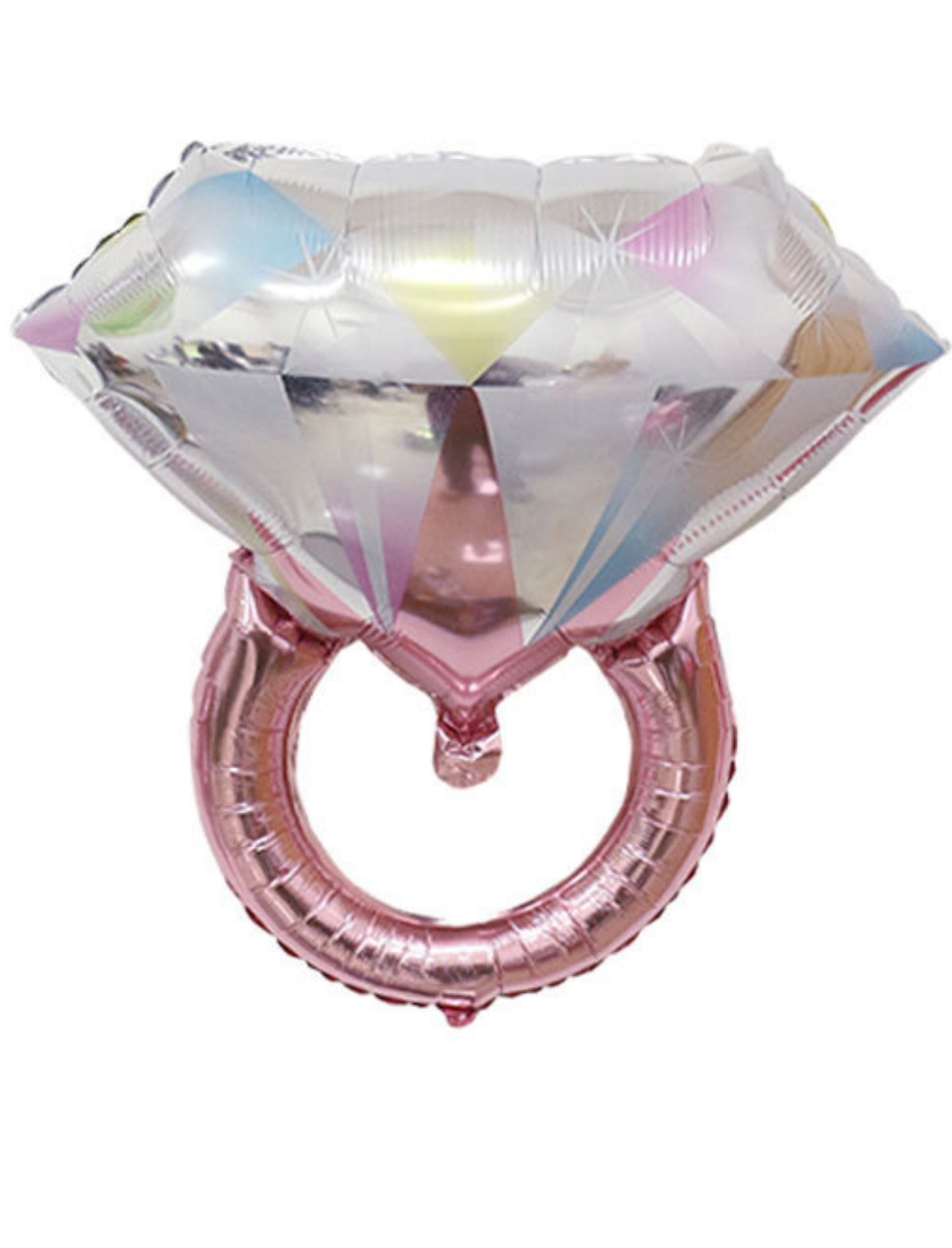 Engagement Ring Valentine's Day Will You Marry Me Helium Balloon Bouquet Silver