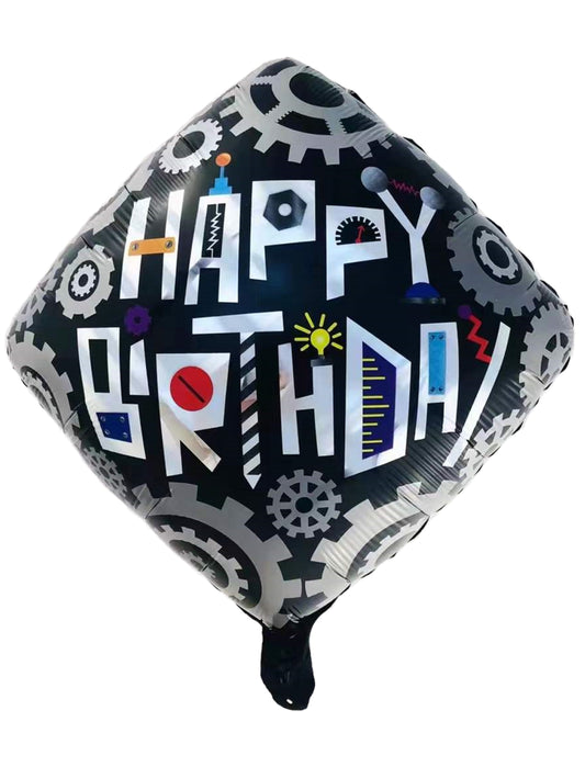 Happy birthday Kids Birthday Helium Balloon Bouquet Black