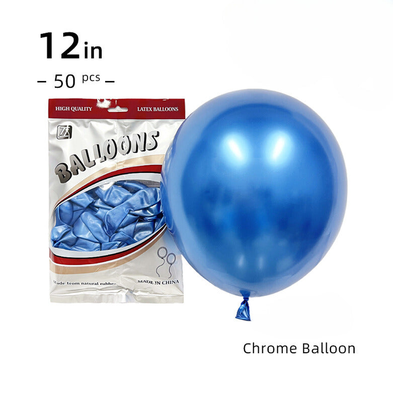 12-Inch Chrome Balloons – Per Pack of Luxe Party Balloons!