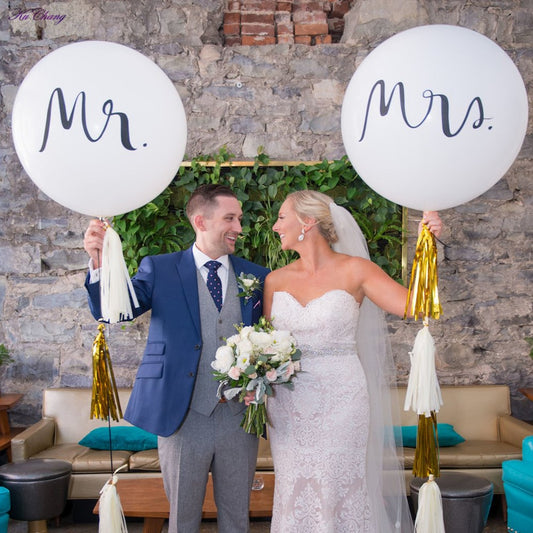 Mr&Mrs Engagement Party Proposal Helium Balloon Bouquet Pink