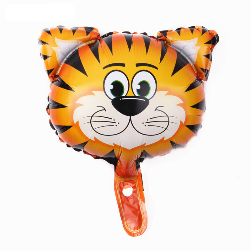Mini Animal Balloons – Monkey, Tiger, Cow, Giraffe, Zebra, Lion