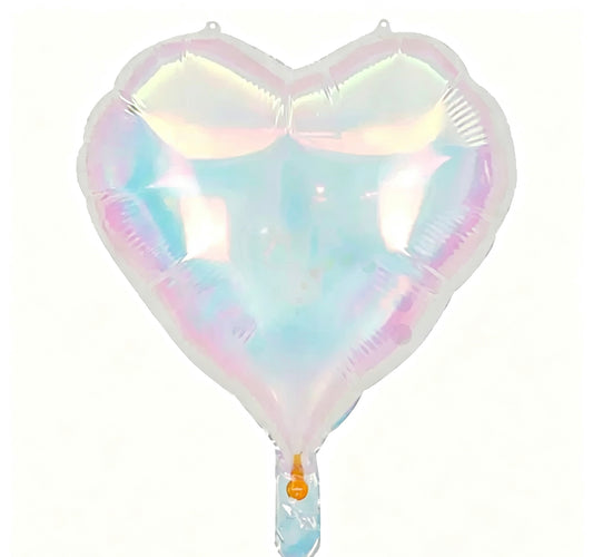 Iridescent Heart Foil Balloon - Perfect for any celebrations