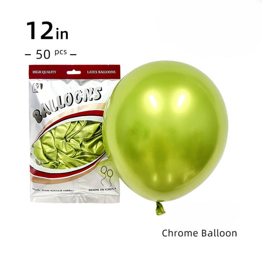 12-Inch Chrome Balloons – Per Pack of Luxe Party Balloons!