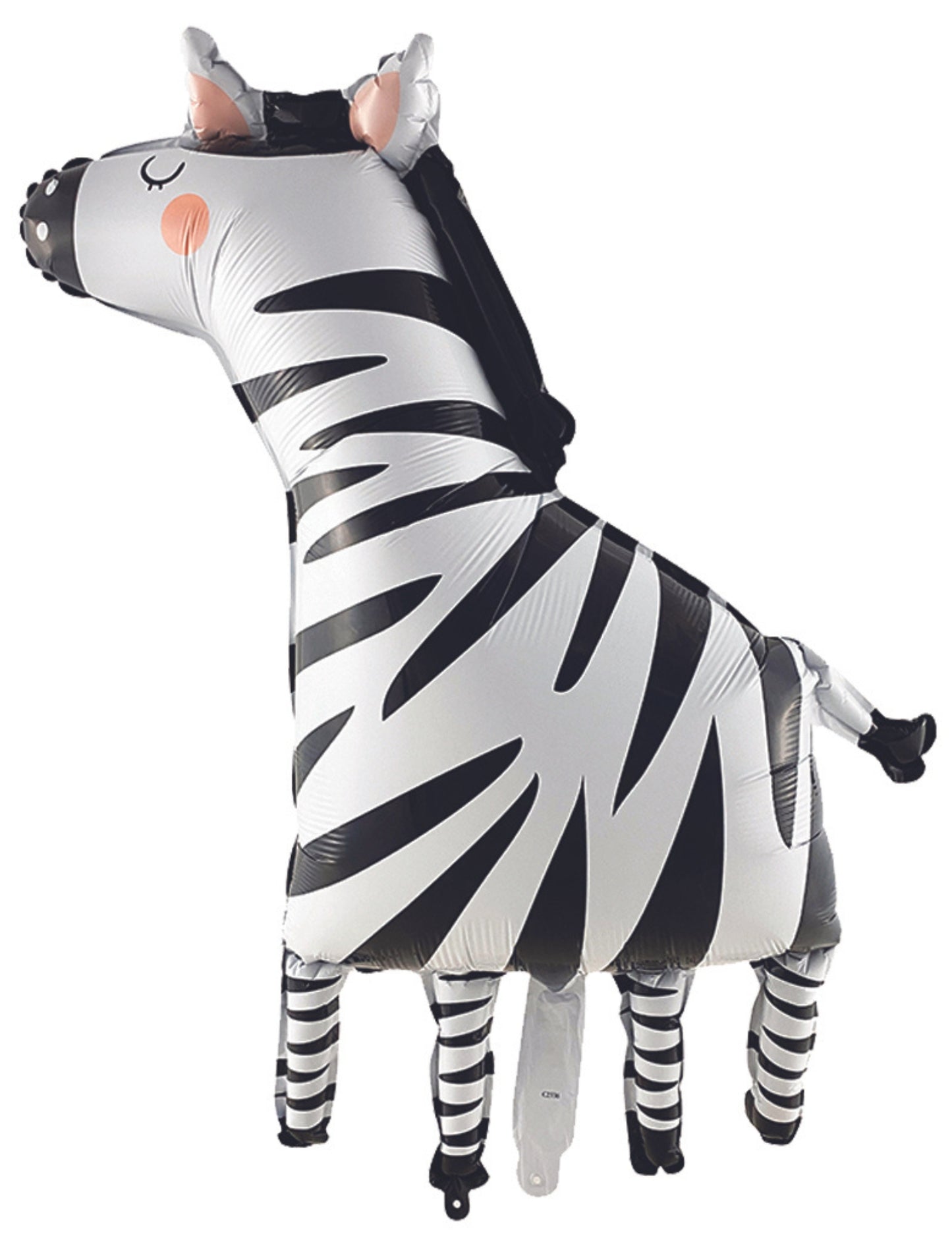 Zebra Kids Birthday Animal Balloon Jungle Theme Balloon Happy Birthday Balloon not supported by Helium Balloon Bouquet White Black