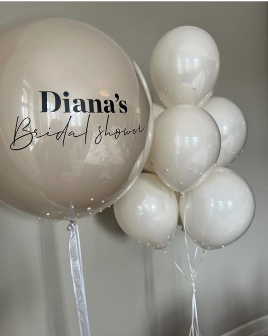 BRIDE TO BE Customization Bride Balloon Hearts bride to be bachelorette party bridal shower Ring Shape (Copy)