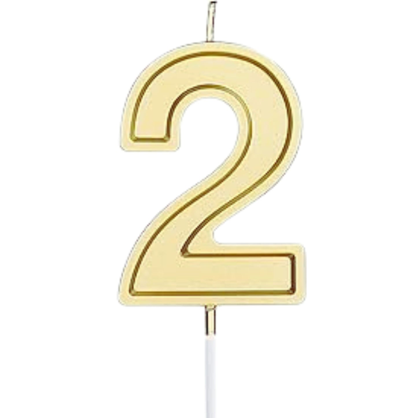 Silver Number Candles – Available in All Digits for Birthdays & Celebration