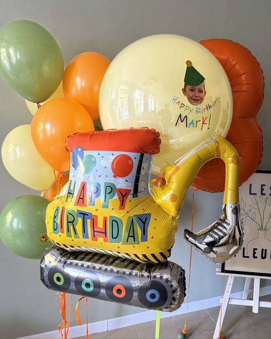 Customization Photo Balloon Personalised Latex Customize Sticker Photo and Latex Customizable Design Number 3 Truck Balloon