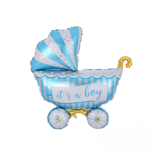 “It’s a boy” Stroller Foil Blue Balloon - Perfect for Gender Reveal celebration