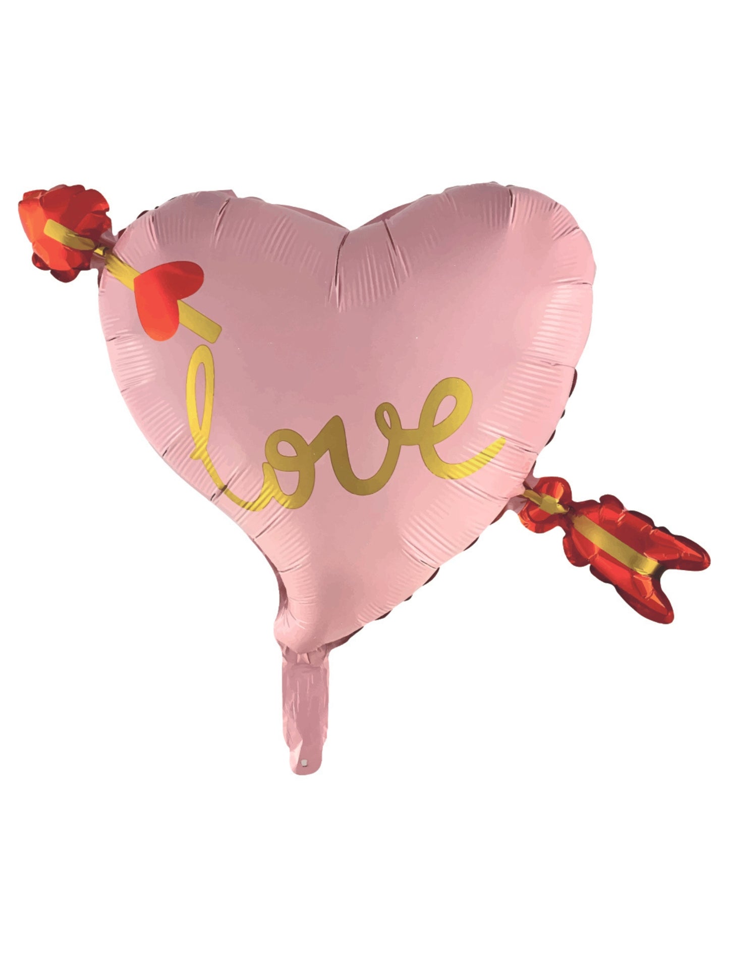 Heart With Arrow Kids Birthday Helium Balloon Bouquet Pink Red