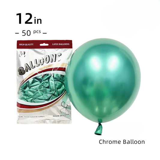 12-Inch Chrome Balloons – Per Pack of Luxe Party Balloons!