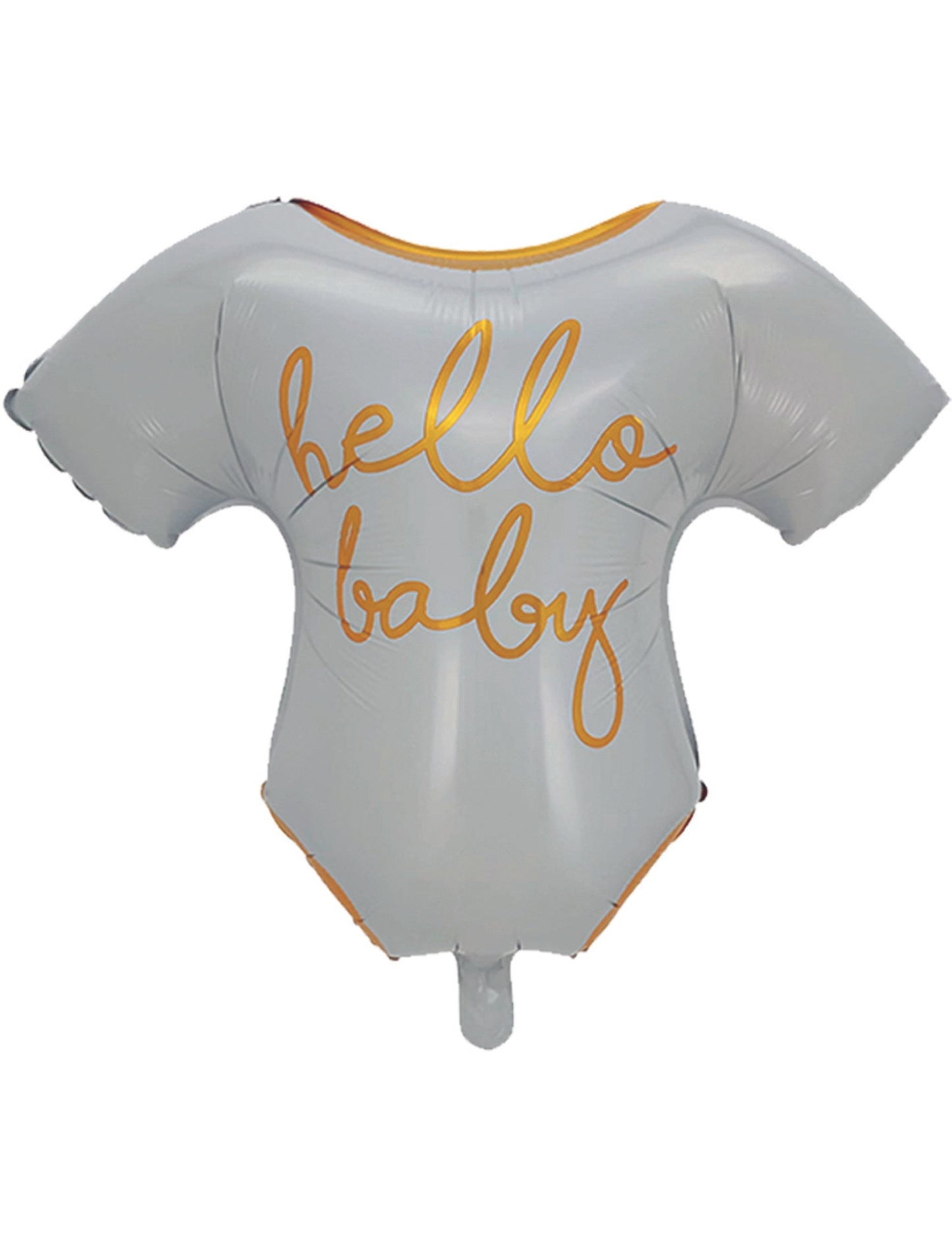 Hello Baby Gender Reveal New Baby Baby Shower Helium Balloon Bouquet White Gold