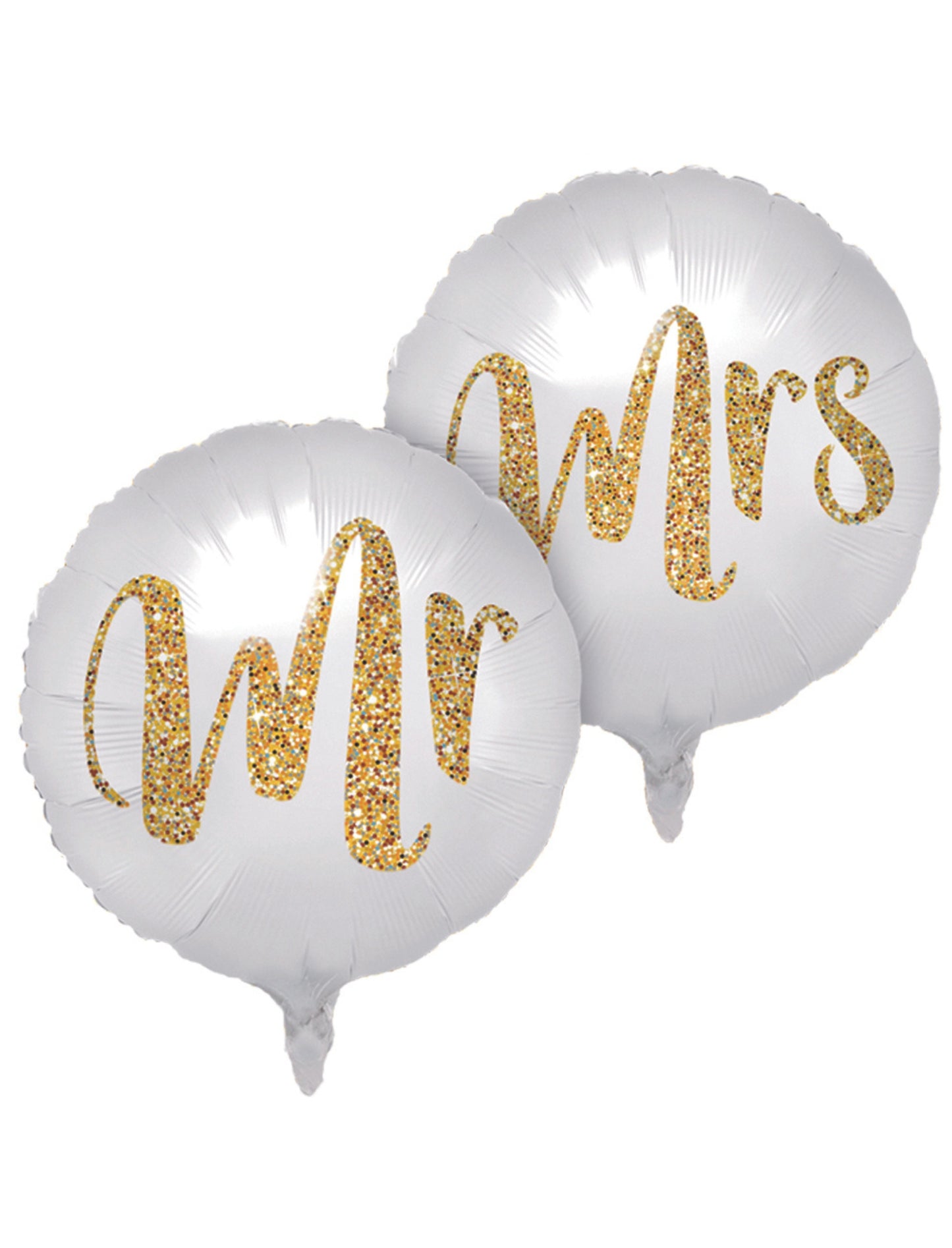 Mr And Mrs Valentine's Day Helium Balloon Bouquet White