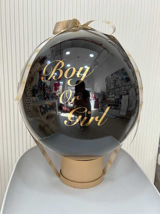 Gender Reveal Surprise Pop Balloon in Box – Exciting Decoration for Celebrating Baby's Arrival