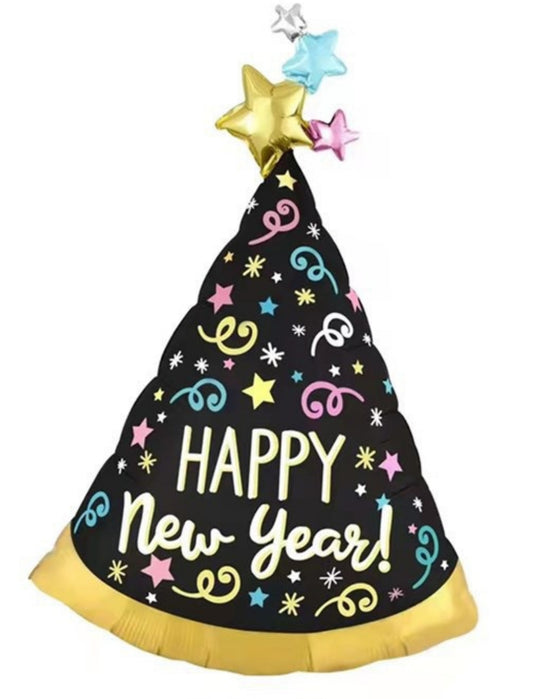 'Happy New Year' Hat - New Year's Eve Helium Balloon