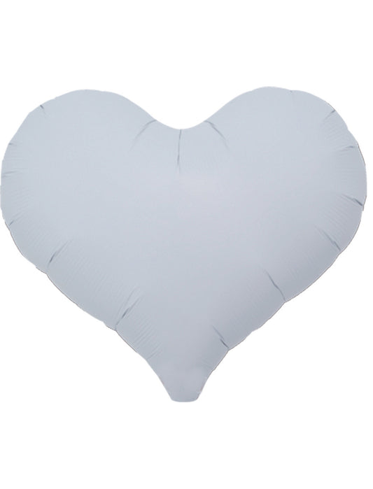 Giant White Heart Valentine's Day Anniversary Helium Balloon Bouquet