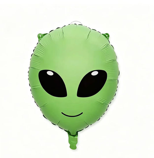 Alien Green Oval Shaped Helium Foil Balloon - Perfect for any celebrations