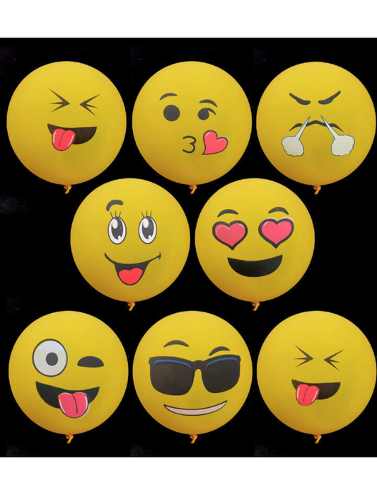Fun Emoji Latex Balloons - Perfect for any Celebration