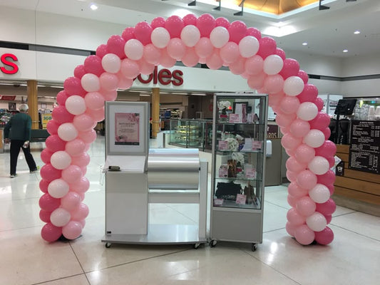 Balloon Arch Pink and White - Corporate Event, Grand Opening, Company Event Perfect for special occasion!