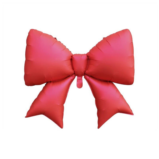 Red Bow Ribbon Helium Foil Balloon - Perfect for any celebrations