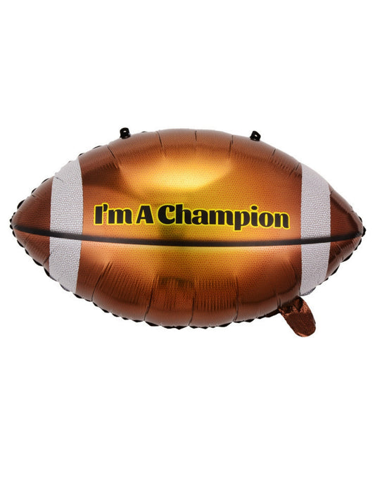 I'm A Champion Football Sports Kids Birthday Helium Balloon Bouquet