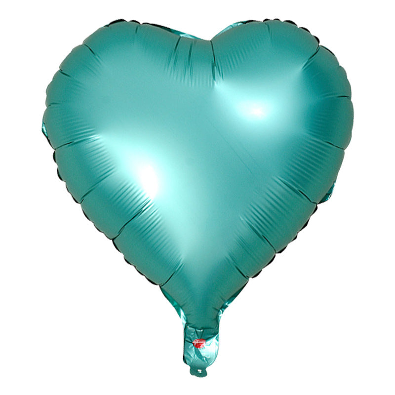 Matte Turquoise Heart Helium Balloon - Perfect for any Celebration!
